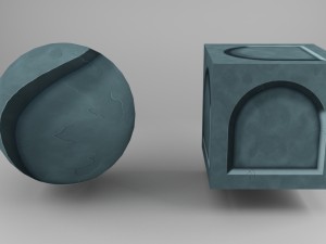 gray blue stone-recessed wall CG Texturen