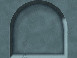gray blue stone-recessed wall CG Текстури