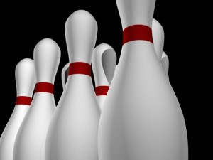 10 bowling pins 3D Model