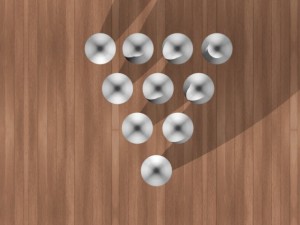 10 bowling pins 3D Model