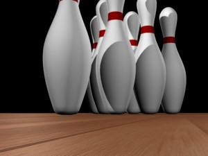 10 bowling pins 3D Model