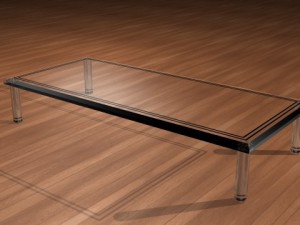 customizable glass table 3D-Modell
