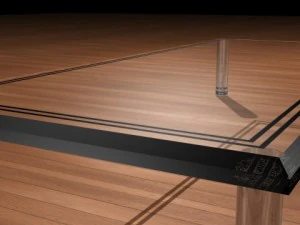 anpassbarer Glastisch 3D Modell