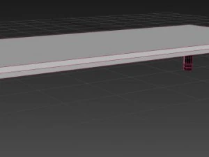 anpassbarer Glastisch 3D Modell