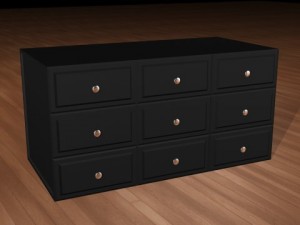 modern dresser 3D-Modell