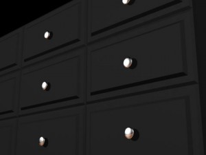 modern dresser 3D 模型