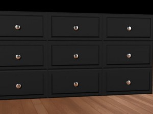 modern dresser 3D 模型
