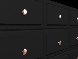 modern dresser 3D 模型
