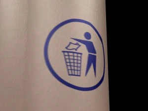 urban cement trash can 3D Model