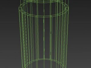 urban cement trash can 3D Model