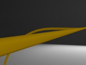 low poly american football upright goal post 3D 모델