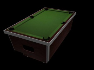 pool table Modelo 3D