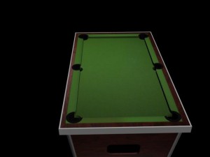 pool table Modelo 3D