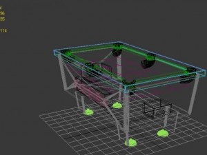 pool table Modelo 3D
