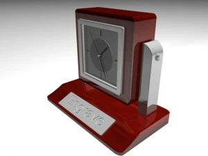 circa quartz clock engravement 3D Model