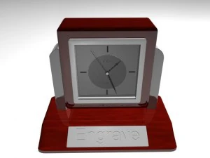circa quartz clock engravement 3D Model