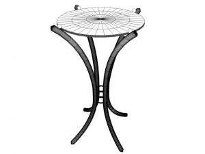 mesa final elegante Modelo 3D