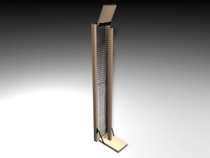 wood cd stand Modelo 3D