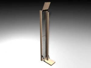 suporte de CD de madeira Modelo 3D