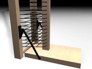 suporte de CD de madeira Modelo 3D