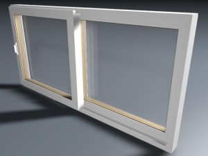 3 pane sliding window 3D Модель