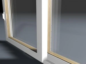 3 pane sliding window 3D Model