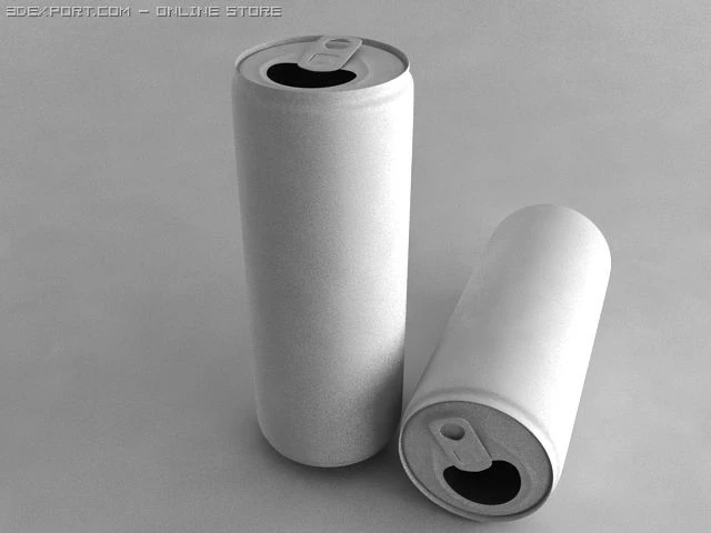 soda can 3D Model .c4d .max .obj .3ds .fbx .stl .blend 