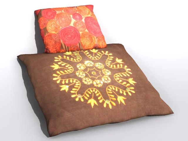pillow 2 3D Model .c4d .max .obj .3ds .fbx .stl .blend 