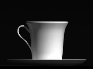cup  saucer 01 3D Model