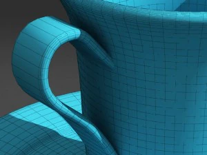 cup  saucer 01 3D Model