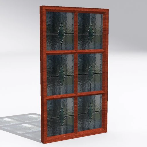 colored window 3D Model .c4d .max .obj .3ds .fbx .stl .blend 