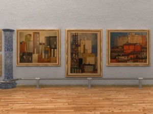 art gallery exhibition hall 3D Model
