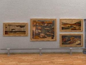 art gallery exhibition hall 3D Model