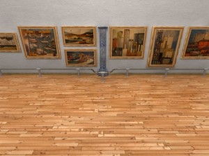 art gallery exhibition hall 3D Model