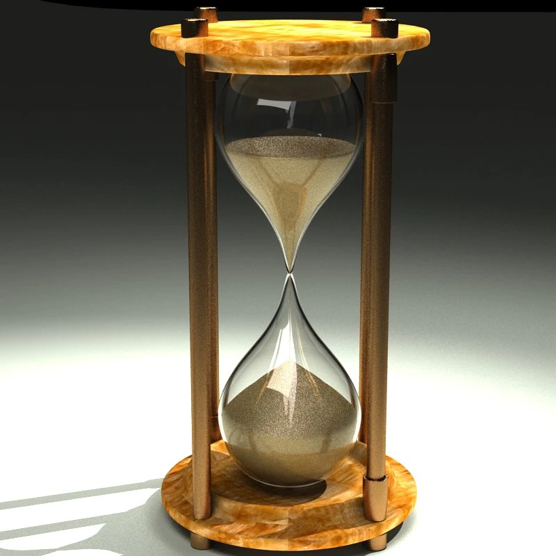 hourglass 3D Model .c4d .max .obj .3ds .fbx .stl .blend 