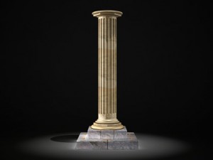 classic marble column Model 3D