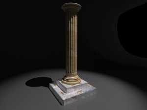 classic marble column 3D Model
