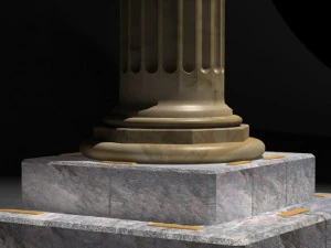 classic marble column 3D Model