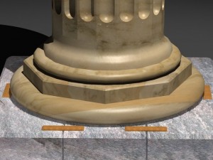 classic marble column 3D Model