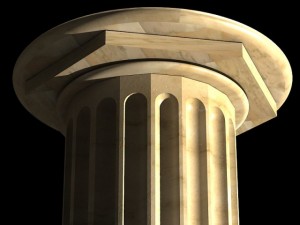 classic marble column 3D Model