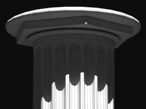 classic marble column 3D Model