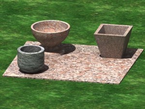 grass patio swimming pool 3D Model