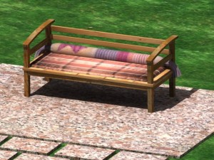 grass patio swimming pool 3D Model