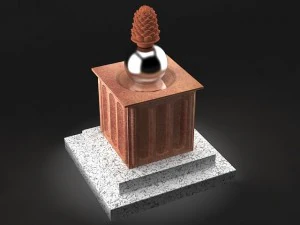 pine cone statue 3D Model