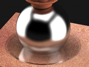 pine cone statue Model 3D