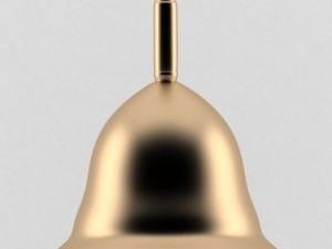 little golden handbell Model 3D