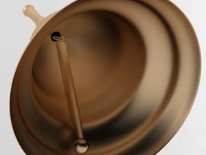 little golden handbell 3D Model