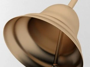 little golden handbell 3D Model