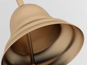 little golden handbell 3D Model