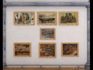 art gallery exhibition hall 2 3D Model